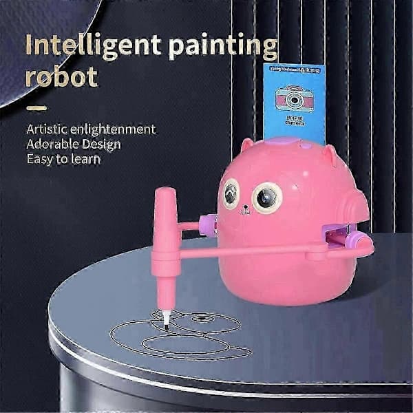 Interaktiv pedagogisk tegnierobot med 100 tegnekort