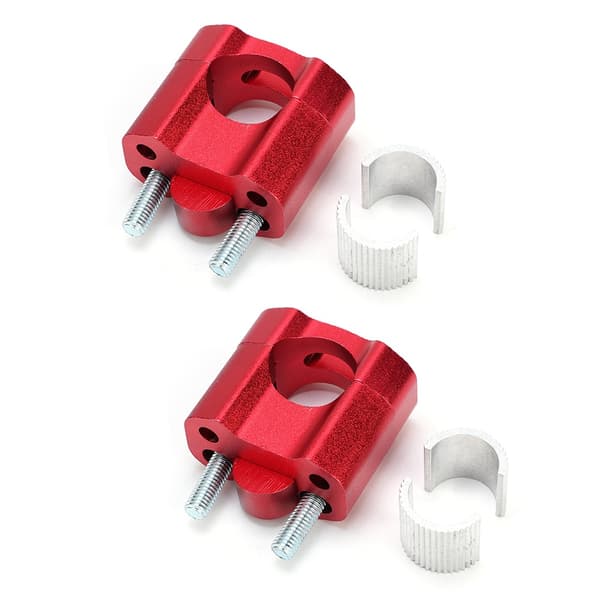 1 Pair 22mm 28mm Handlebar Mounts Handlebar Risers for Motorcycle Modification Accessories Red
