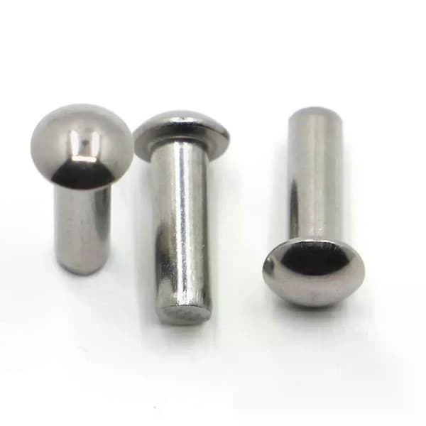 [LD]10-50st 304 Rustfrit Stål Solid Rundhovednitte M08 M1 M12 M14 M16 M2 M25 M3 M4 M5 M6 Legering Selvgængende Nitte GB867