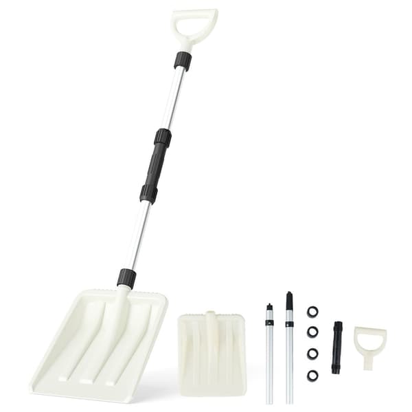 Snöskyffel 26 cm bred, ergonomiskt aluminiumhandtag