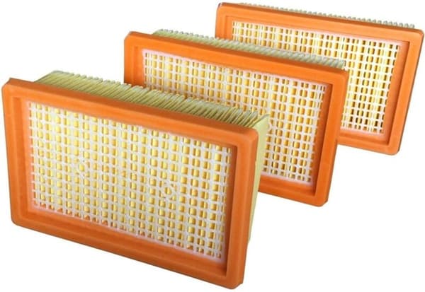 2-pak plisseret filter til Kärcher WD4 WD5 WD6 MV4 MV5 MV6 støvsuger