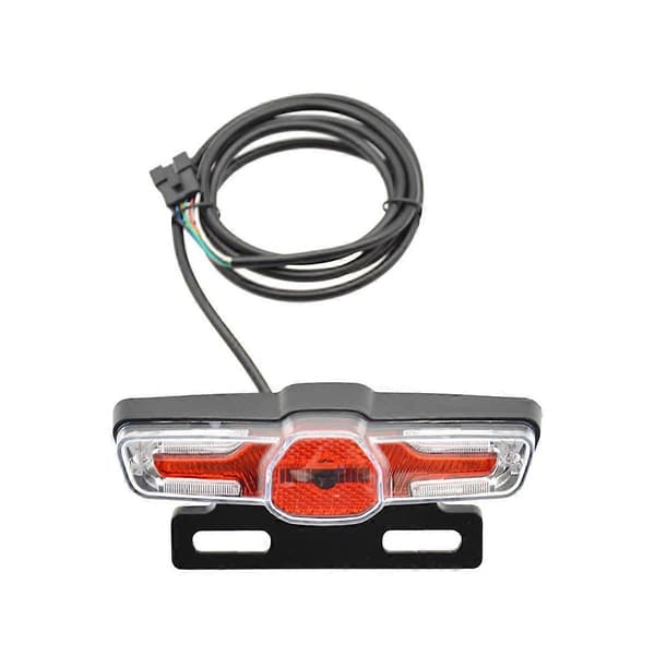 Elsykkel frontlys og baklys sett 24V-48V med horn og bremselys
