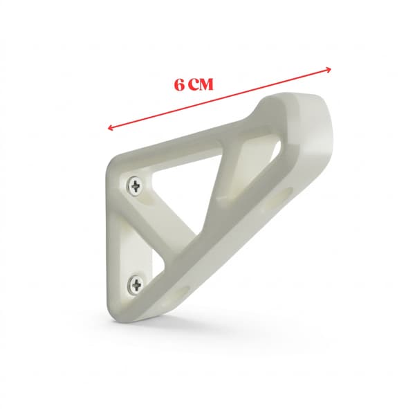 2x Universal hjelmhenger | Veggmontering Hvit M Vit m
