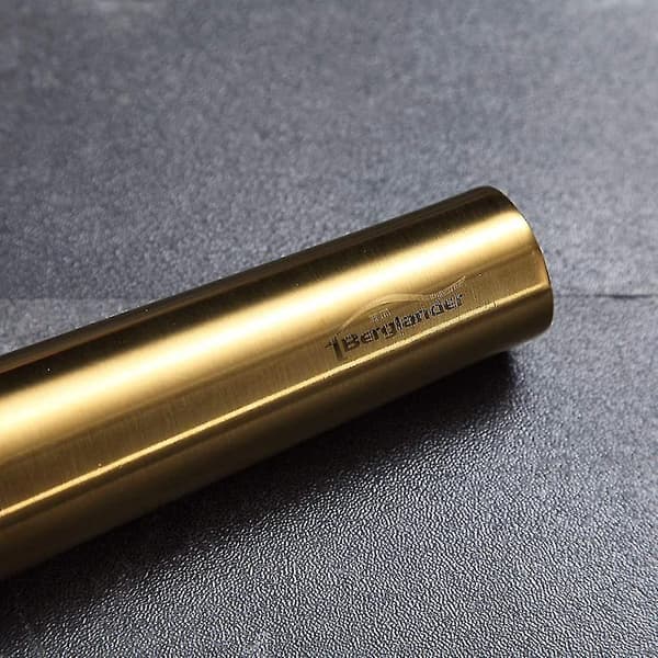 Kagerulle i rustfrit stål med mat finish og titanium guldbelægning til bagning
