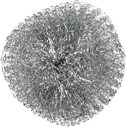 Set med 3 rostfria stålsvampar för metallkastruller, flerfärgade