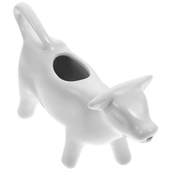 Pull Flower Cup Keramisk melkebeholder Hvit 13.5X3.5X7.5CM White 13.5X3.5X7.5CM