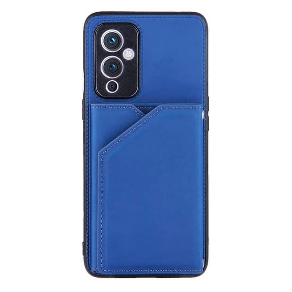 For OnePlus 9 Hudfølelse PU + TPU + PC Bakside Støtsikkert Skall med Kortlomme & Holder & Fotoramme