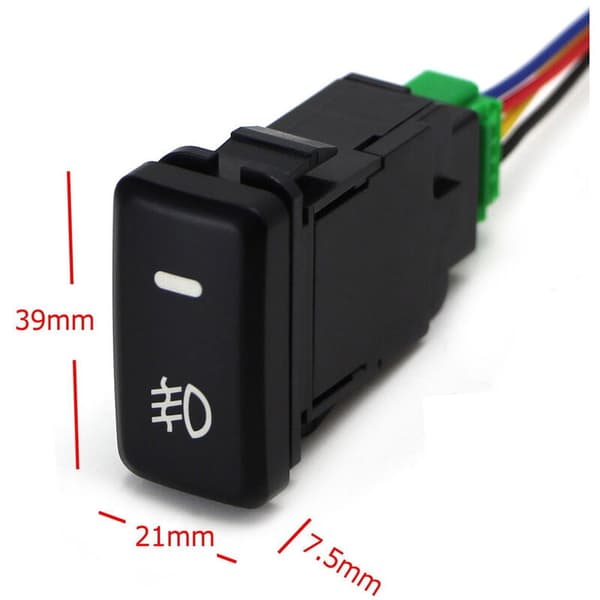 Waterproof Fog Light Switch with Automatic Rocker Switch