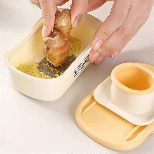 Multifunctional Garlic Chopper - Manual Vegetable Slicer, Compact Kitchen Tool for Garlic, Ginger, etc.