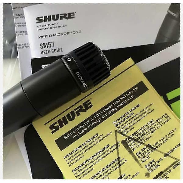 Shure SM57 SM57-LC Kardioid Dynamisk Kablet Instrumentmikrofon Sort