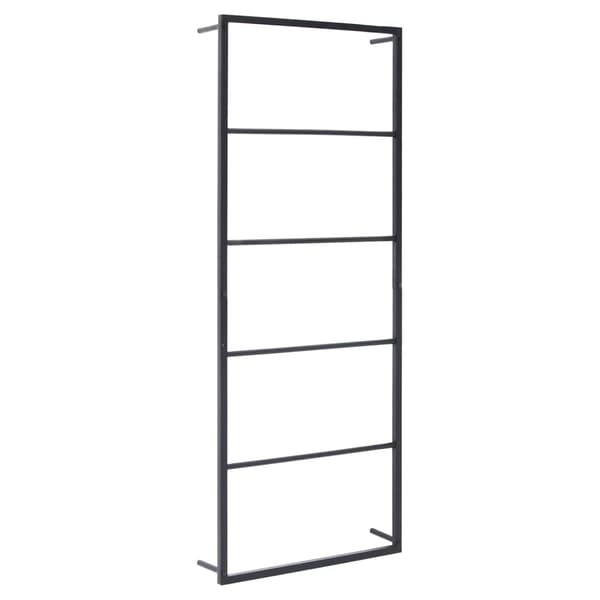 vidaXL Pyyheteline musta 45x10x115 cm teräs Svart black