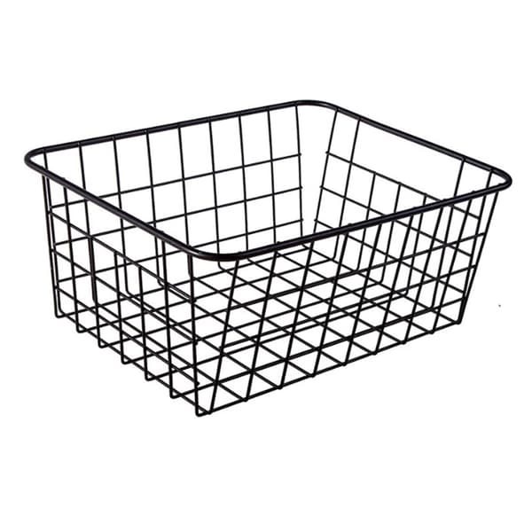 Metal Wire Baskets Storage Bins for Kitchen Cabinets Pantry Bathroom Laundry Room Refrigerator