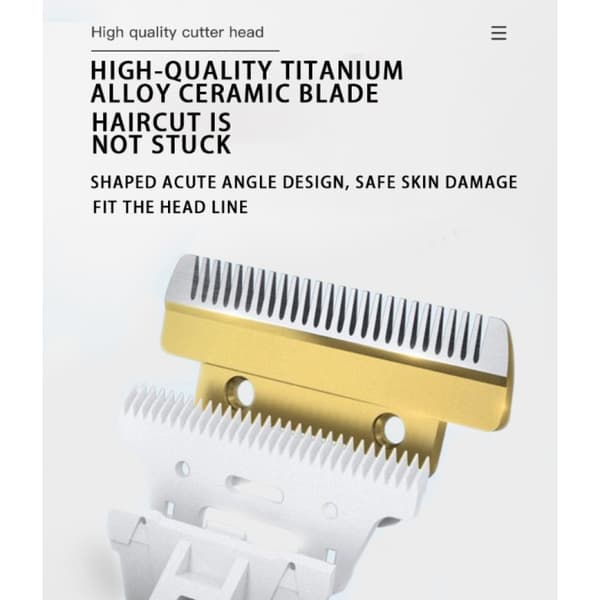 Pet Hair Clippers with Ceramic Blade, 4 Adjustable Combs for Dog and Cat Grooming Kit-FX-