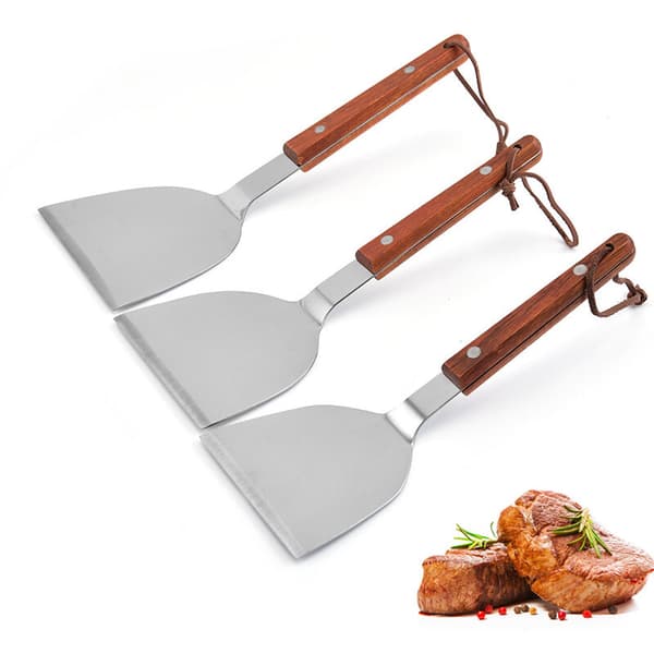 Sæt med 1 plancha-spatel, plancha-redskab til plancha-grill (27,3 cm)