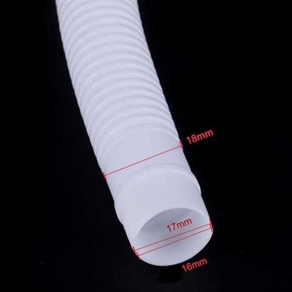 Dräneringsslangkit Luftkonditionering Tvättmaskin TPE Vit 3m