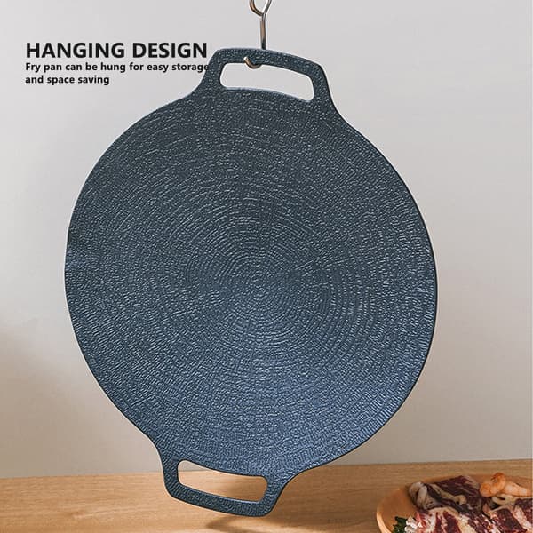 Round Shape High Thermal Conductivity Aluminum BBQ Pan 30cm