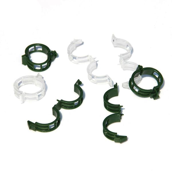 100-500 pcs 25mm Garden Plant Support Clips Tomato and Vegetable Trellis String US White White