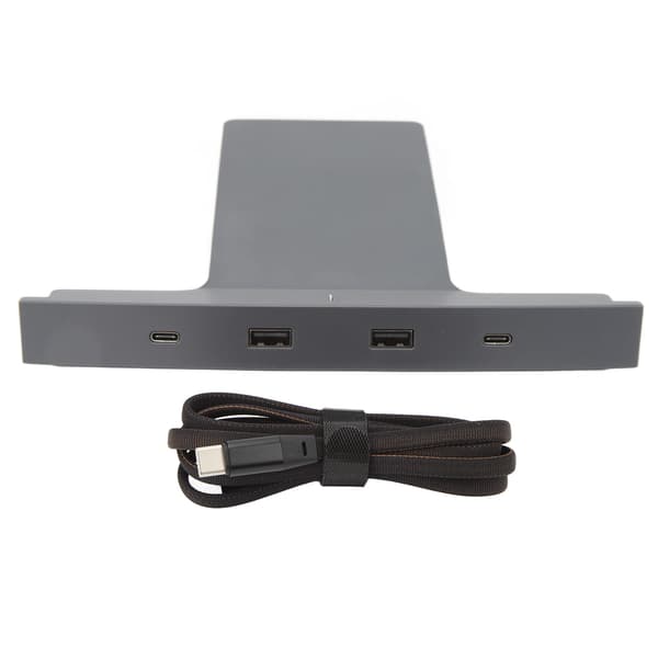 USB-hub for bil med flere ladeportar, smart dokkingstasjon, midtkonsoll, sensoradapter, erstatning for Tesla 3 Y 2021+
