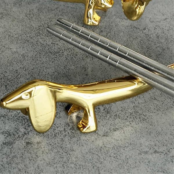 A Dachshund Chopstick Holder Chopsticks Support for Hotel Restaurant Dining Table Decoration Chop Stick Stand Tableware