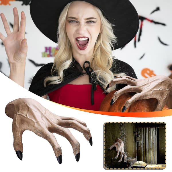 Halloween Devil's Claw Arm Wall Resin Ornament Ghost Hand Pendant Halloween Decoration