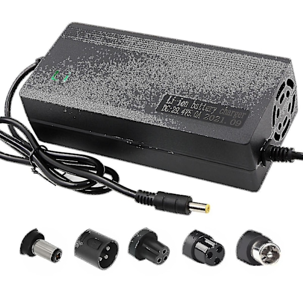 29.4V 42V 54.6V 58.8V 67.2V 84V 96.6V Li-ion Batteri Multifunktionel Oplader 2A 5A Med Køleventilator 24V 36V 48V 51V 60V 72V