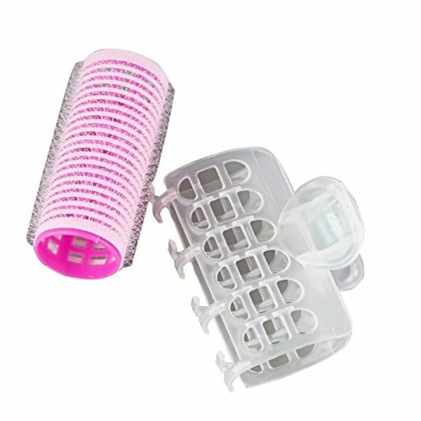 TG 6 st Plast Hårrullar Självhäftande Hårklämma Locktång Luggar Hår Sticky Cling DIY Verktyg