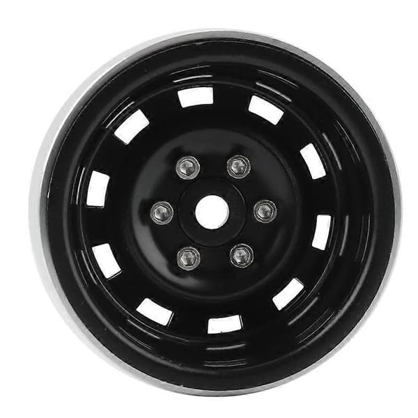 4 stk 1,9-tommer metal Beadlock hjulnavsfælg til 1/10 RC Crawler bil sort