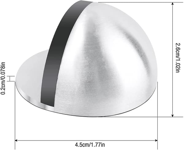 4 kpl Ovenpysäytin, Itsekiinnittyvä lattiaan