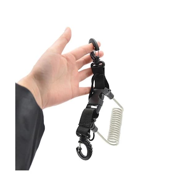 [EN] Dive Spiral Rope Camera Strap Anti-loss Spring Rope Camera Strap Underwater Spiral Leash Line Camera