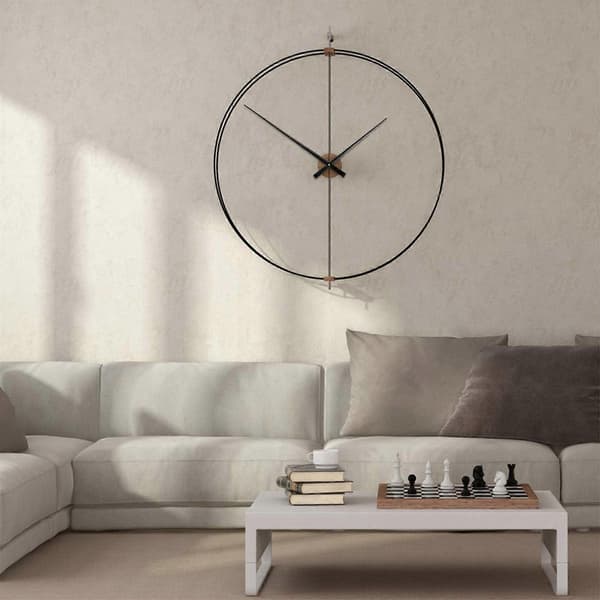 Pitkät 450 mm osoittimet Suuren vääntömomentin kellokoneisto isoille seinäkelloille Hopea Silver