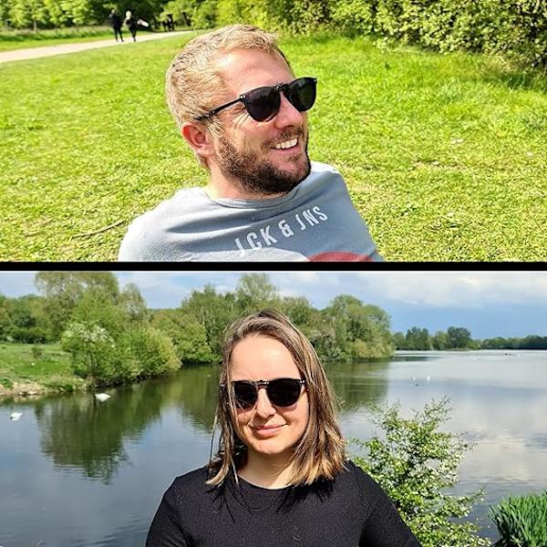 Polariserede solbrille clip-on, foldbare og ultralette, over solbriller