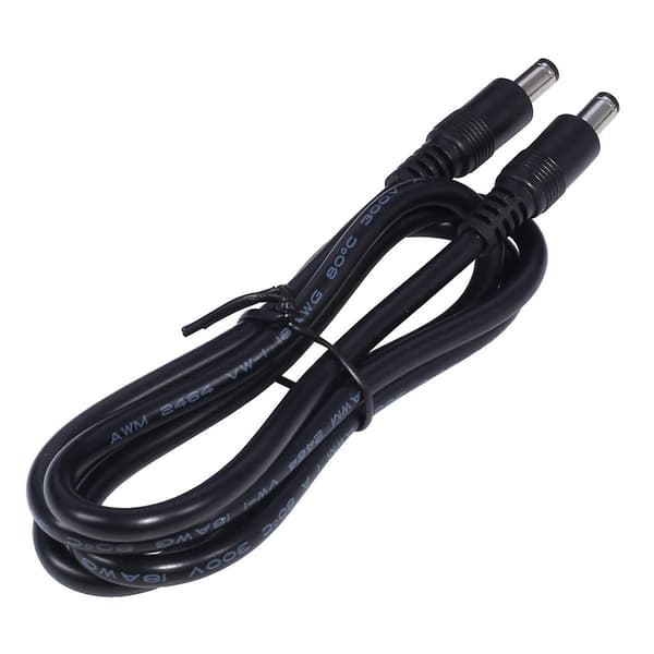 DC Strømkabel 5.5 x 2.1mm Han til 5.5 x 2.1mm Han Adapter Tilslutningskabel 5m 5m