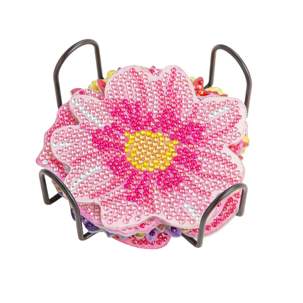 Diamantmålade underlägg Blommor Diamantmålade teunderlägg