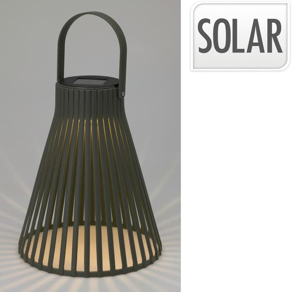 Solcellelampe Svart Lampe 14 cm Svart black