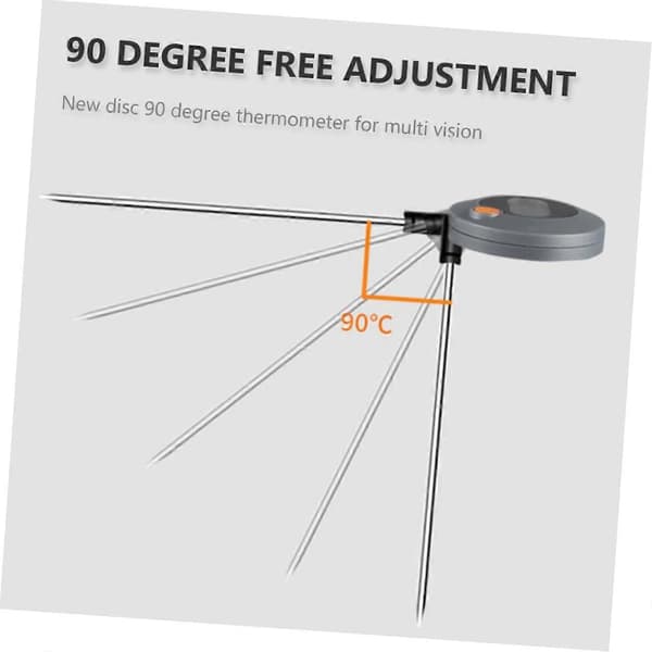 Digitalt madtermometer med sonde, præcision, magnetisk bagside til vand, mælk, oliekogning