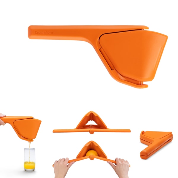 11\" Original Orange Fluicer Easy-Squeeze Ergonomisk Manuell Fold-Flat Plassbesparende Sitrus Juicer Squeezer Reduserer Nødvendig Innsats green