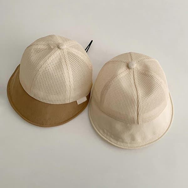 Verkkolippis lapsille 2–6 vuotta, polyesteri, säädettävä, aurinkosuoja, khaki Khaki