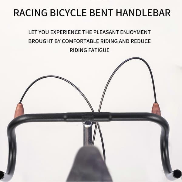 Racercykelstyr Dropbar 25,4x420mm Sort Aluminium