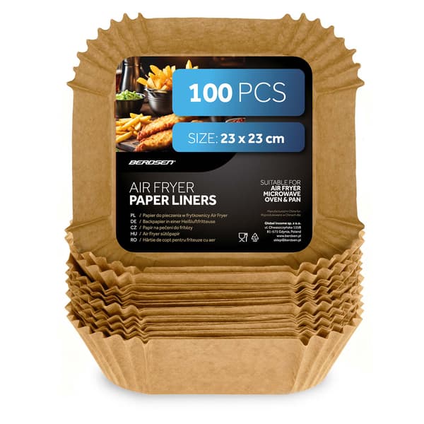 Leivinpaperivuorat ilmakeittimeen 23 cm Berdsen - 100 kpl 0.44