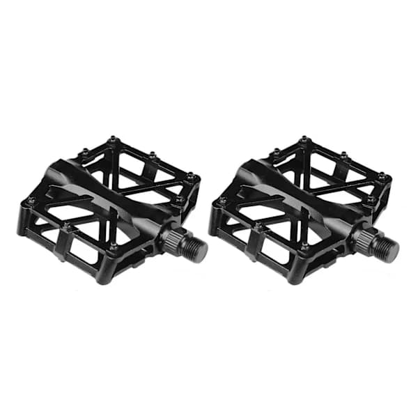 Sorte Cykelpedaler i Aluminiumslegering - 2 stk, Reservedele & Tilbehør