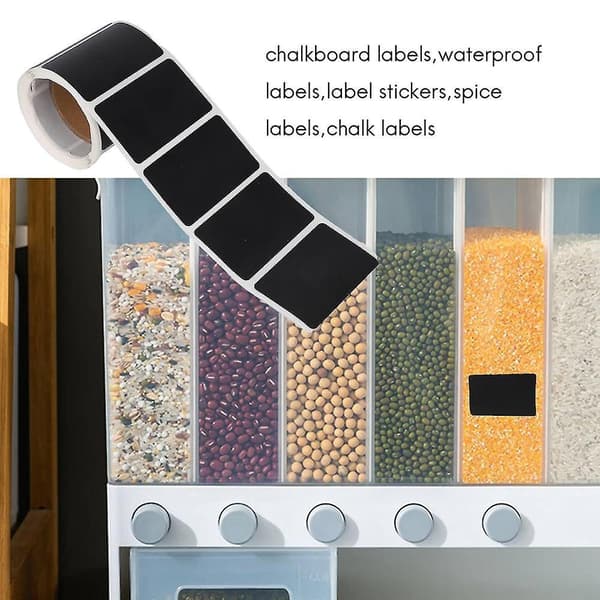 Chalkboard Labels, Erasable Reusable Rectangle Blackboard Stickers With 1 Liquid Chalk Pen, 150 Pcs