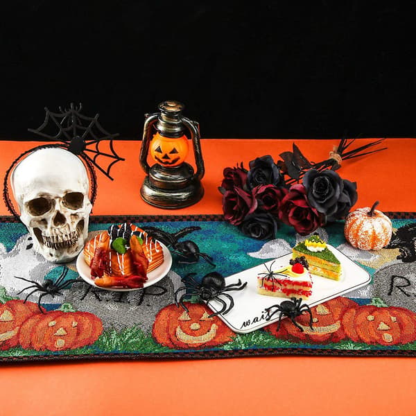 Halloween-dekorasjoner Bordløper - Bomull og Lin - 33x180cm