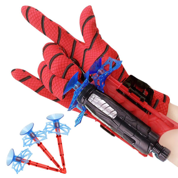 Spider Web Shooter, Superheroes Wrist Launcher-leke, morsomme pedagogiske leker for barn, Spider Gloves Man Cosplay-gave til barn