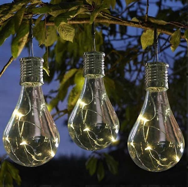 Vanntett solcellelampe 0.24W 1.2V Roterbar Utendørs Solcellekobber LED