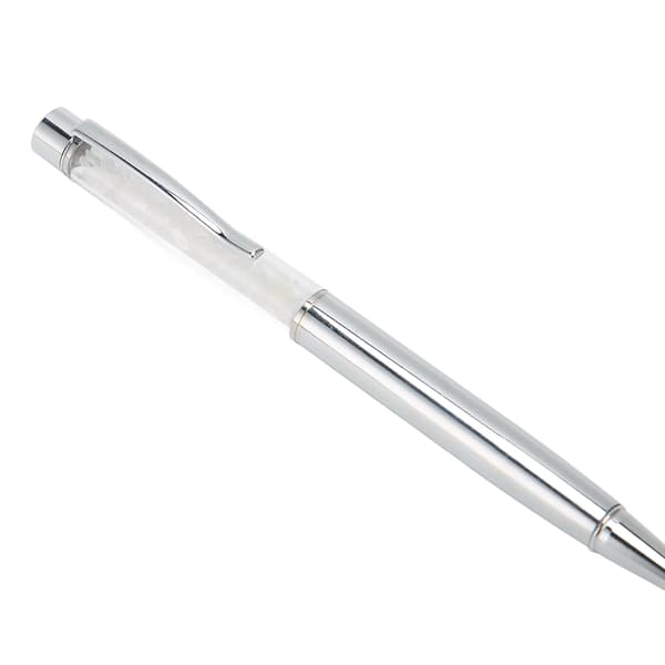6 Pieces Ballpoint Pens Crystal Stone Replaceable Refill Elegant Multifunctional Ink Pens for Study Office Business Type 4