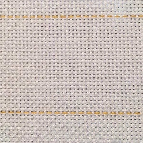 Primært tuftningsmateriale, munkestof til tuftning, markerede gule linjer, til brug med tuftingpistol - 50*50 cm