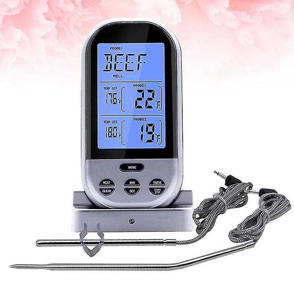 1 stk Dobbel Gaffel Mat Termometer