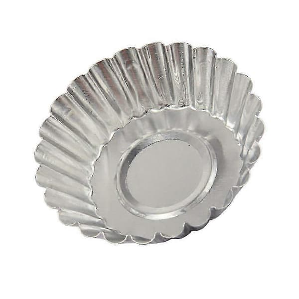 20 stk Egg Tart Aluminium Muffin Cupcake Kakeform Fôret Form Plate Bakeverktøy