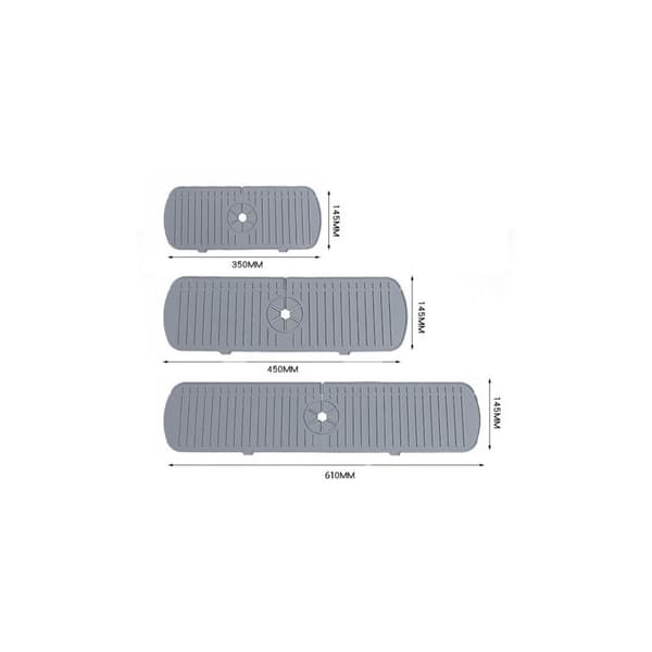 Silikonebordpladebeskytter til køkken og badeværelse, drænmåtte/350x145mm