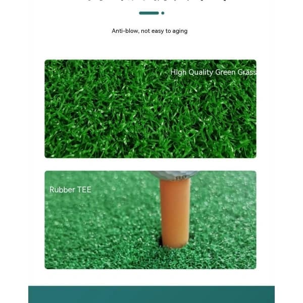 Golfövningsmatta 21x51x1 cm Inomhus Utomhus Bakgård